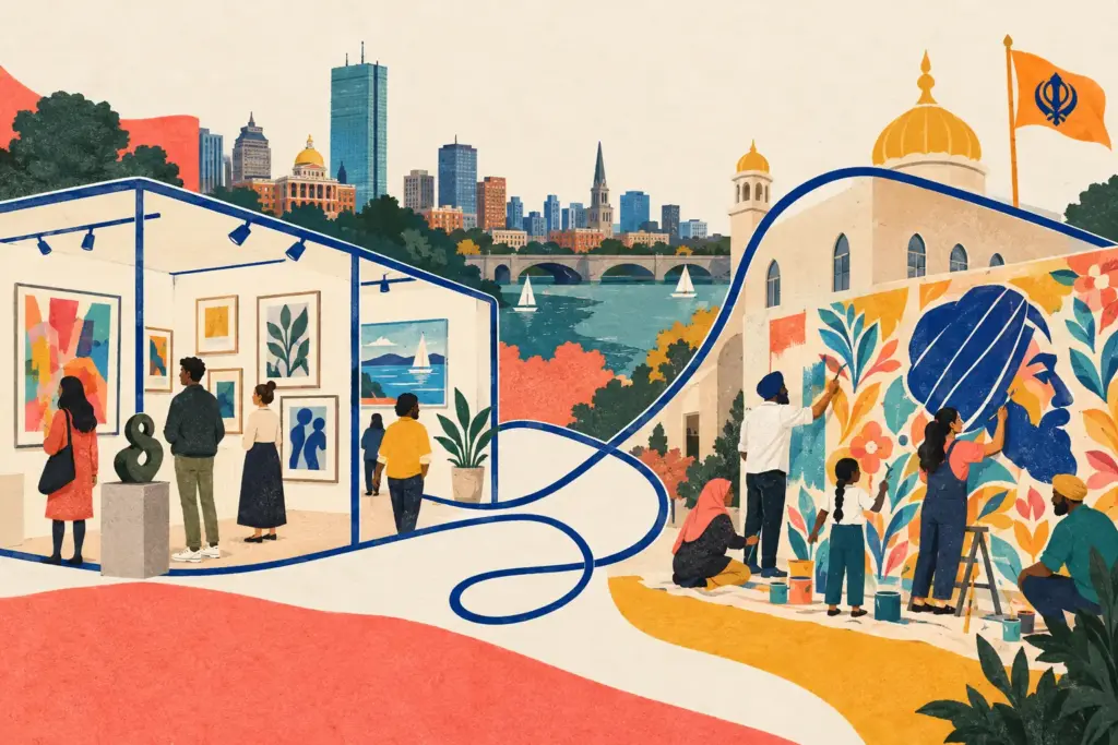 Boston art fair meets Sikh community mural